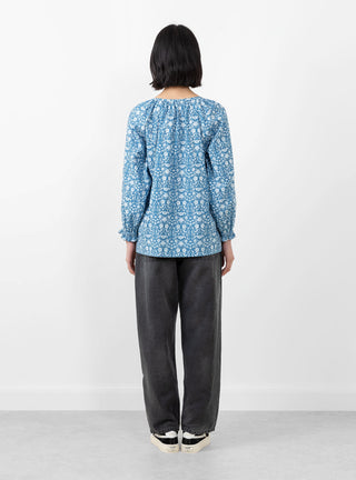Poppy Top Blue Print by Sideline | Couverture & The Garbstore
