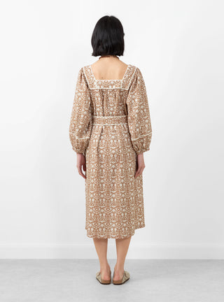 Rita Dress Brown Print by Sideline | Couverture & The Garbstore