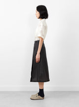 Wrap Skirt Recycled Black by mfpen | Couverture & The Garbstore