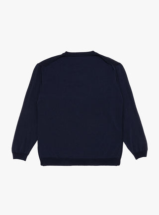 Shallow V-neck Sweater Navy by Still By Hand | Couverture & The Garbstore