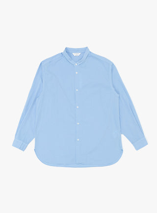 Narrow Collar Shirt Sax Blue by Still By Hand | Couverture & The Garbstore