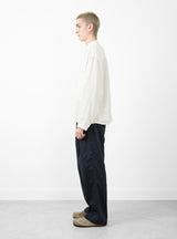 Linen Mixed Baker Pants Navy by Still By Hand | Couverture & The Garbstore