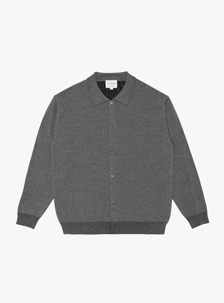 Melange knit cardigan grey 