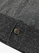 Melange Knit Polo Cardigan Grey by Still By Hand | Couverture & The Garbstore