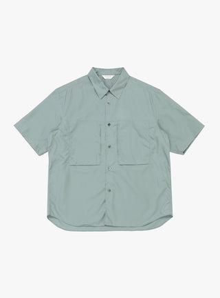 double pocket shirt blue grey 