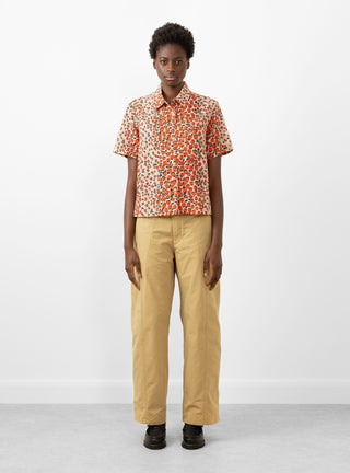 vegas short sleeve shirt floral multi on model 