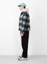 Zip Sherpa Shadow Plaid Black by Stüssy | Couverture & The Garbstore