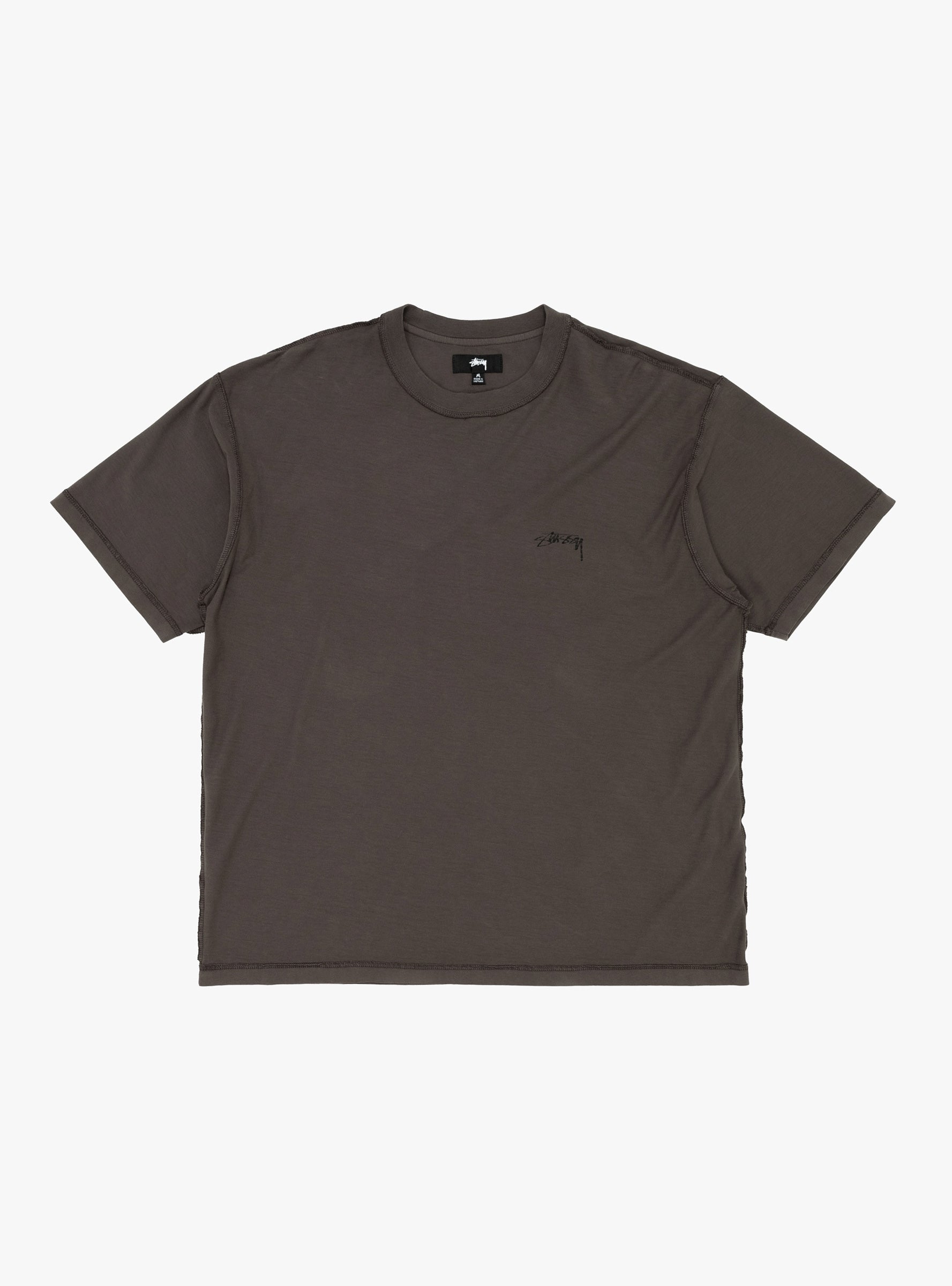 Lazy Short Sleeve T-shirt Faded Black by Stüssy | Couverture