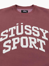 Big Crackle Sport Crew Burgundy by Stüssy | Couverture & The Garbstore
