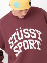 Big Crackle Sport Crew Burgundy by Stüssy | Couverture & The Garbstore