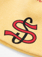 Mixed Logo Skullcap Pale Yellow by Stüssy | Couverture & The Garbstore