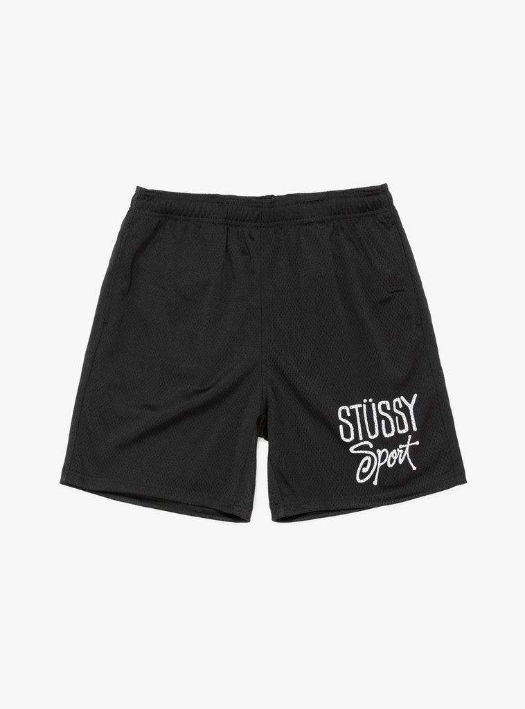 stussy mesh sport short black 