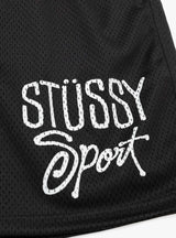 Mesh Sport Short Black by Stüssy | Couverture & The Garbstore