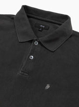 Pig. Dyed Pique Polo Black by Stüssy | Couverture & The Garbstore