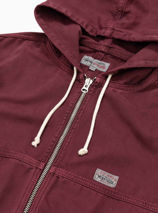 Work Jacket Unlined Canvas Wine by Stüssy | Couverture & The Garbstore