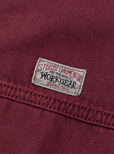 Work Jacket Unlined Canvas Wine by Stüssy | Couverture & The Garbstore