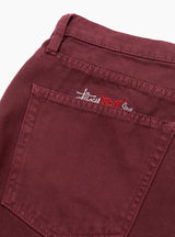 Big Ol' Jean Washed Canvas Wine by Stüssy | Couverture & The Garbstore