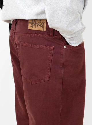 Big Ol' Jean Washed Canvas Wine by Stüssy | Couverture & The Garbstore
