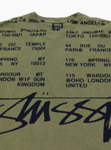 Locations Pig. Dyed T-shirt Olive by Stüssy | Couverture & The Garbstore