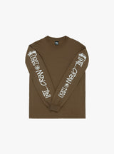 Intl. Crew Pig. Dyed LS T-shirt Brown by Stüssy | Couverture & The Garbstore