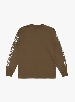 Intl. Crew Pig. Dyed LS T-shirt Brown by Stüssy | Couverture & The Garbstore