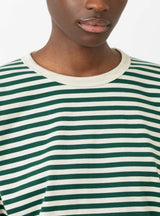 Coolmax Stripe Jersey L/S Tee Green by nanamica | Couverture & The Garbstore