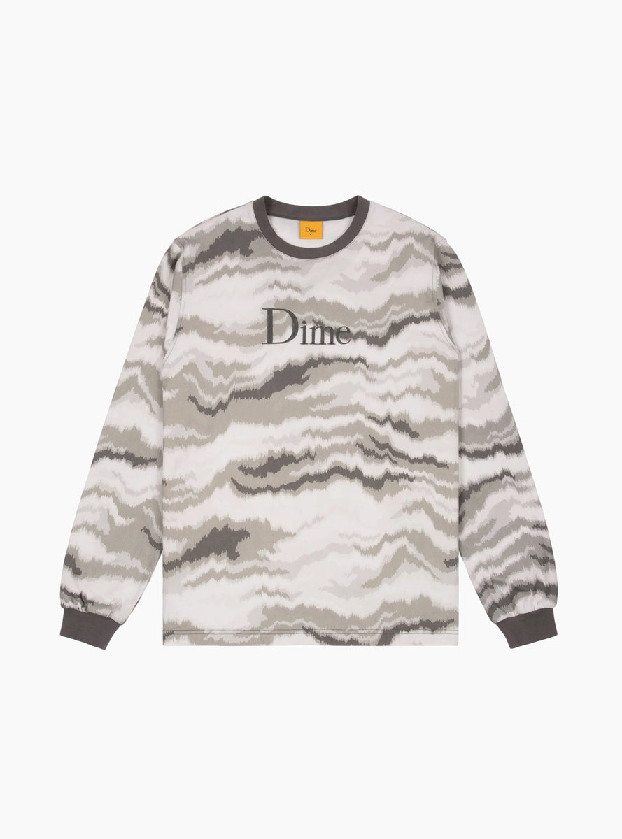 Dime ロンT Dime WAVE BONES TERRY L/S SHIRT / WHITE (ダイム ロングスリーブ T