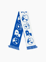 Multi Scarf White & Blue by Pawa Speed Sports | Couverture & The Garbstore