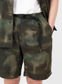 Camp Shorts Nature Mosaic Olive on model 