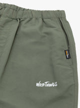 WT Army Pants O.D. Wild Things close uo 