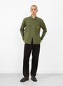 The Canvas Coverall Jacket from Service Works in Olive at Couverture & The Garbstore
model front 