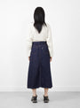 Denim 5-Pocket Maxi Skirt Blue Indigo