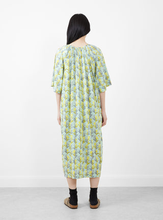 Twin Flower Jersey Dress Light Blue by Minä Perhonen | Couverture & The Garbstore
