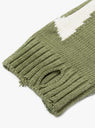5G Cotton Knit BONE Crew Sweater Khaki
