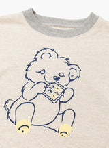 Peckish Little Bear Crewneck Ecru & Grey by Kapital | Couverture & The Garbstore