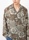 K&Z Anemone Wrangler Collar Shirt Brown close up 