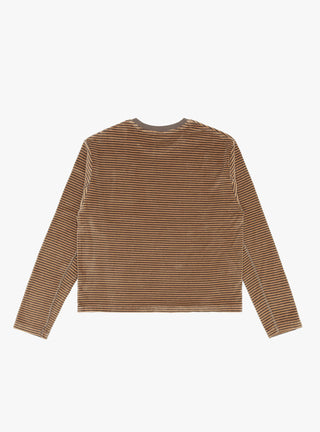 Striped Velvet Sweater Caramel by mfpen | Couverture & The Garbstore