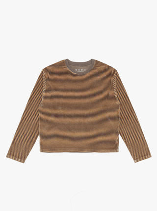 Striped Velvet Sweater Caramel mfpen 