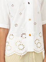 Marty Shirt Embroidery Cream Rejina Pyo close up 