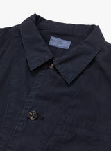 Ripstop P41 Coverall Jacket Navy HERILL close up 