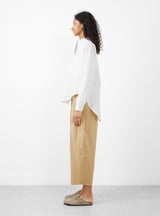 Mock Collar Button Down Off White by Modern Weaving | Couverture & The Garbstore