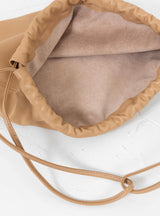 Gathered Square Bucket Bag Tan by Modern Weaving | Couverture & The Garbstore