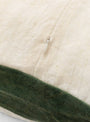 Border Cushion Natural/Green At Couverture Detail