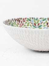 Green Brown Blue Leaves Bowl n75 by Aida Dirse | Couverture & The Garbstore