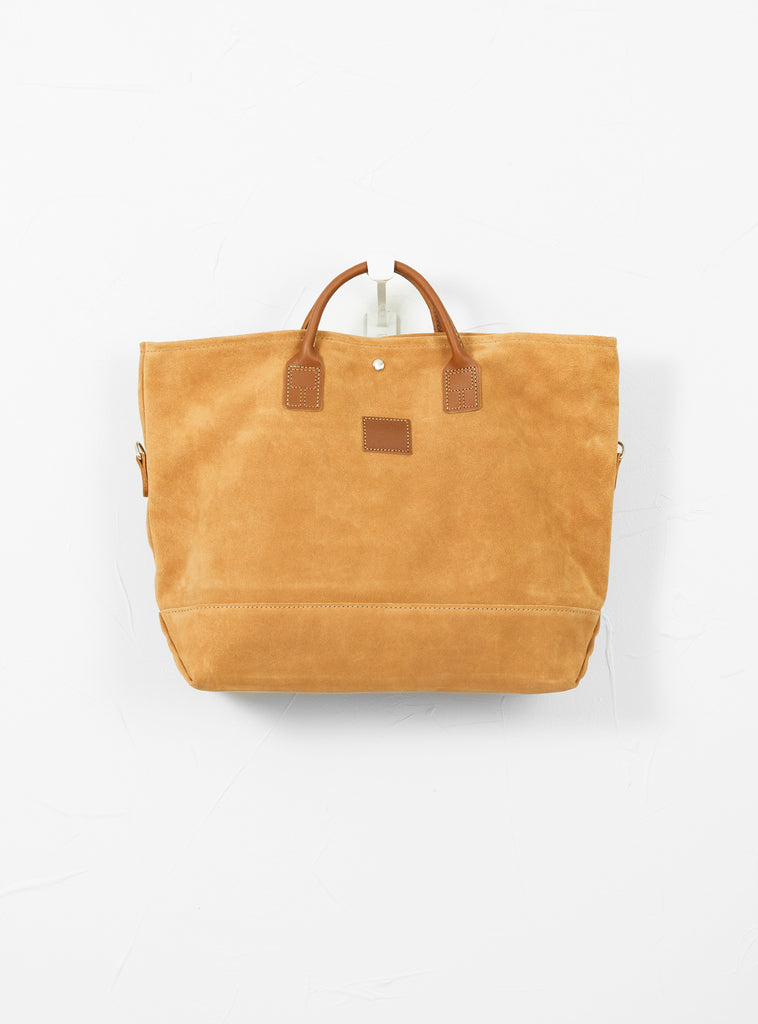 Suede Utility 2 Way Bag Toast Heritage Leather At The Garbstore Front Profile