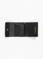 Tri-Fold Latigo Leather Wallet Black