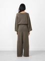 Soar Pants Teak Brown by Baserange at Couverture and The Garbstore Back Shot