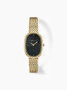 Jane Tethered Watch Gold and Black from BREDA at Couverture & The Garbstore
front 
