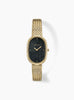 Jane Tethered Watch Gold and Black from BREDA at Couverture & The Garbstore
front 