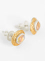 Opal Oval Earring Vermeil Isabella Etou at Couverture & The Garbstore pair 